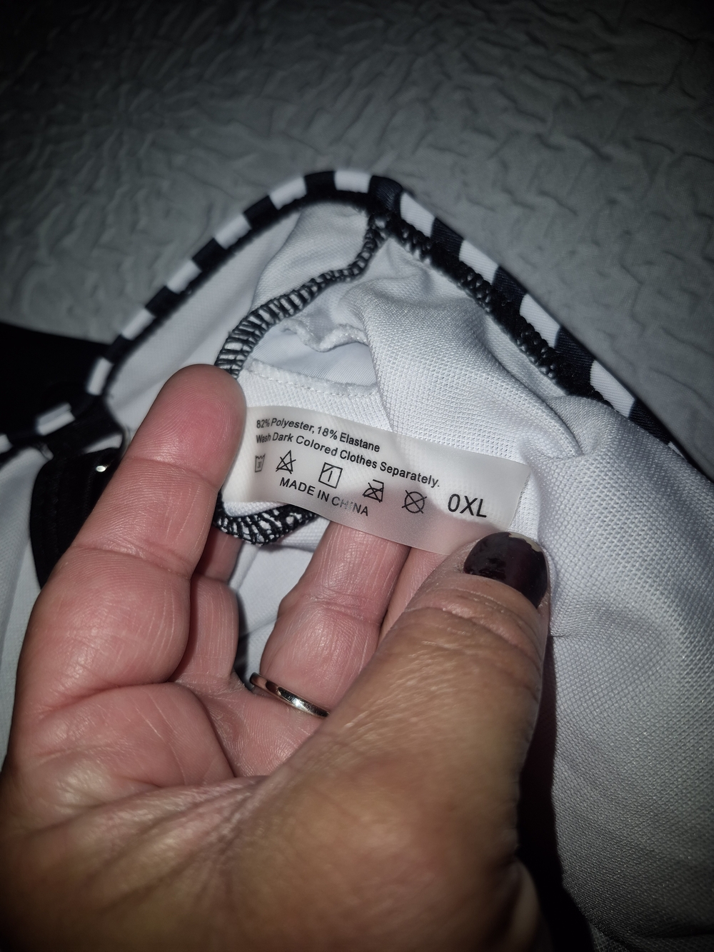 Source Unknown Women Swim Top - Black and White
